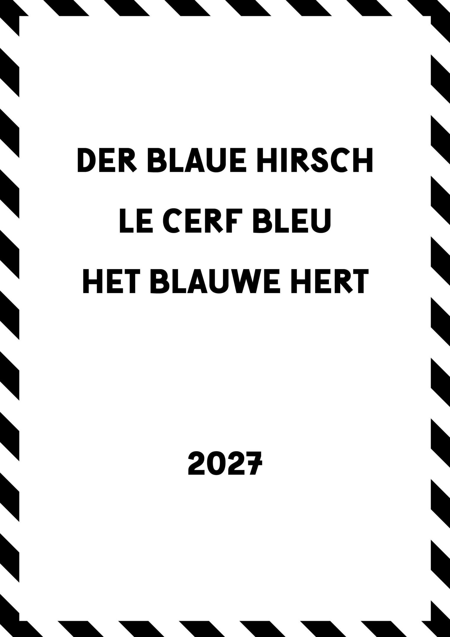 Plakat: Der Blaue Hirsch